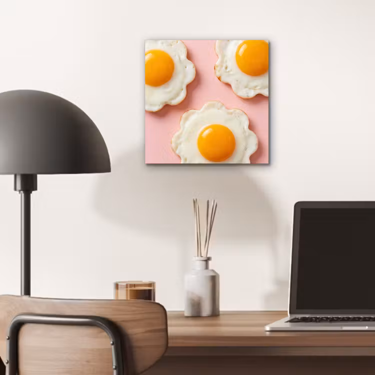 Eieren - Bloem - Roze aluminium wit klein -sfeer5