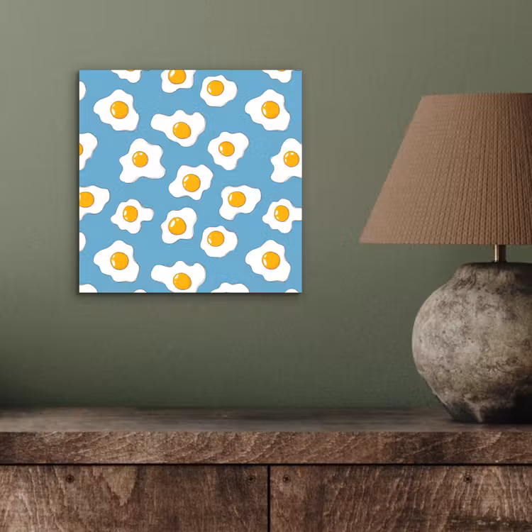 Eieren - Dooiers - Blauw aluminium wit klein 46 -sfeer2