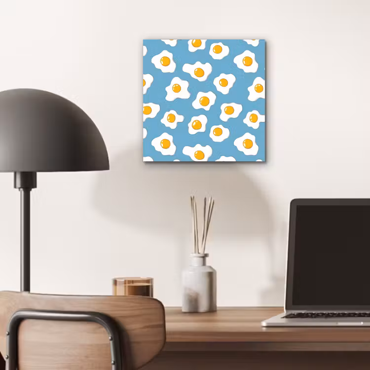 Eieren - Dooiers - Blauw aluminium wit klein 46 -sfeer5