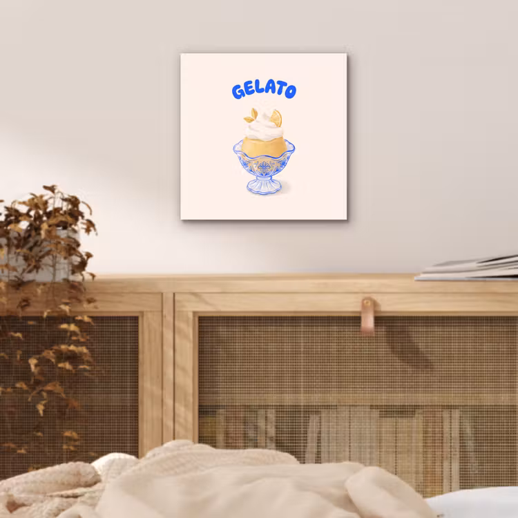 IJs - Citroen - Illustratie - Geel - Dessert aluminium wit klein -sfeer3