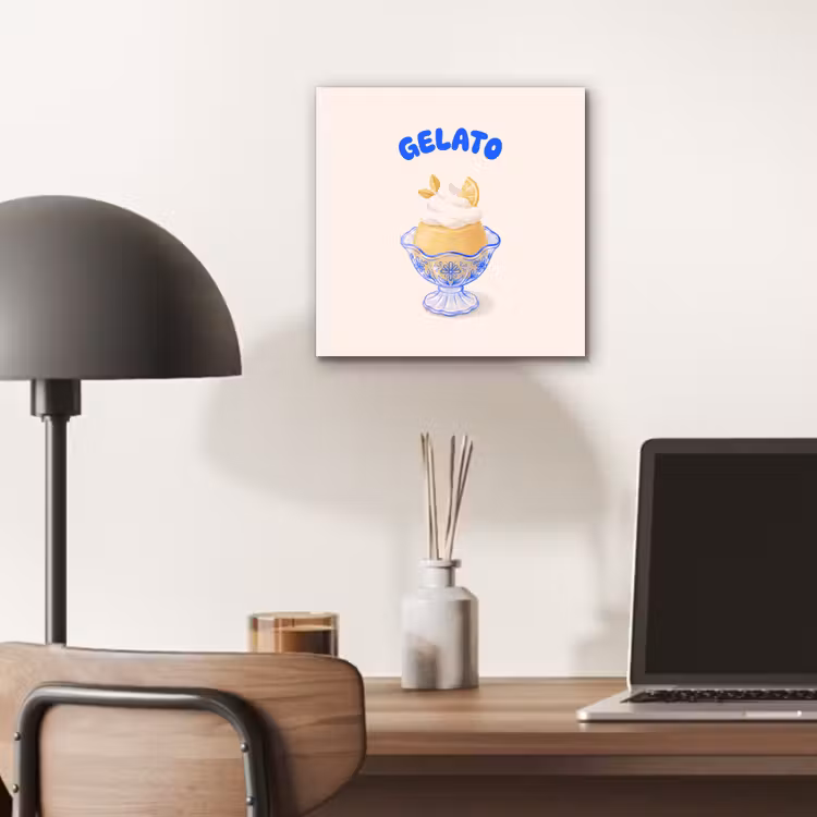 IJs - Citroen - Illustratie - Geel - Dessert aluminium wit klein -sfeer5