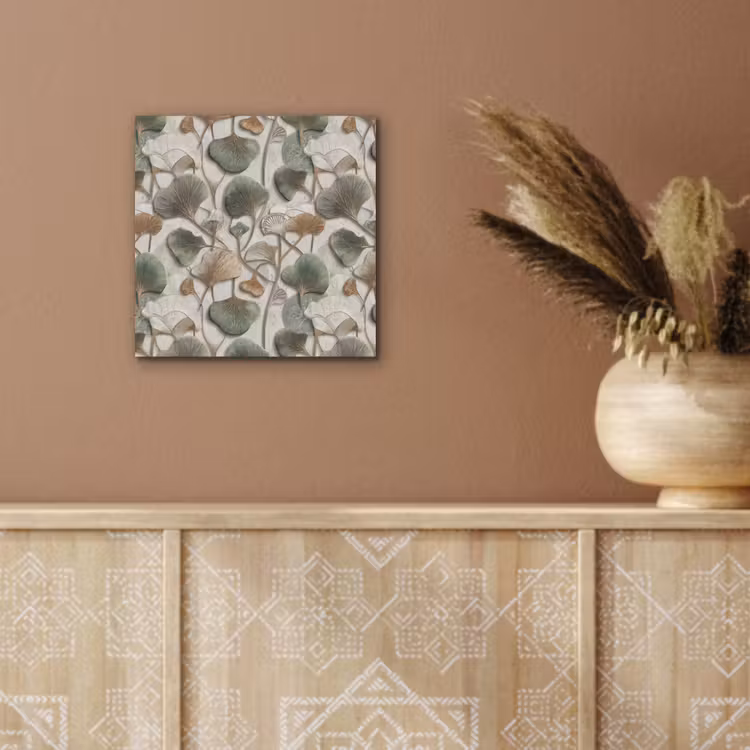 Elegant - Bladeren - Groen aluminium wit klein 46 -sfeer4