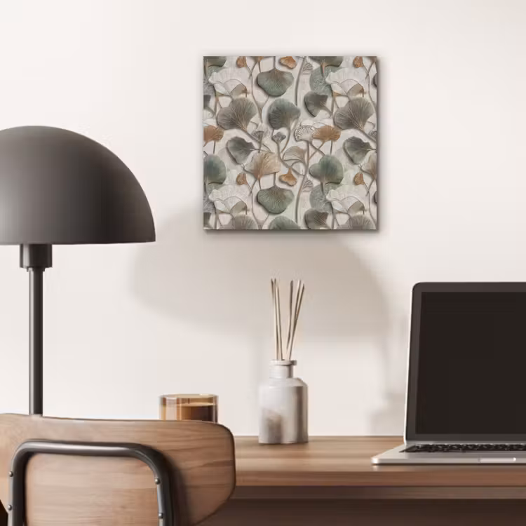 Elegant - Bladeren - Groen aluminium wit klein 46 -sfeer5