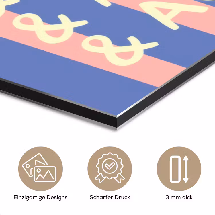 Try again - Strepen - Roze - Verticaal - Blauw aluminium wit klein -closeup_DE