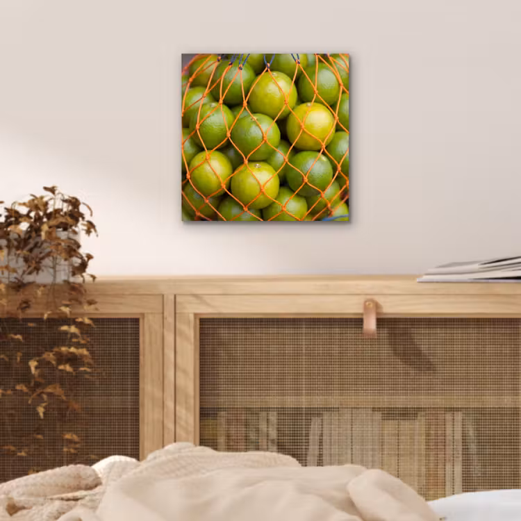 Eten - Net - Groen - Markt aluminium wit klein -sfeer3