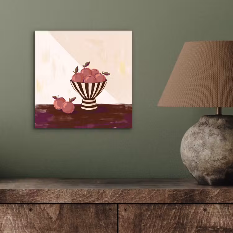 Eten - Schaal - Stilleven - Modern - Rood aluminium wit klein -sfeer2
