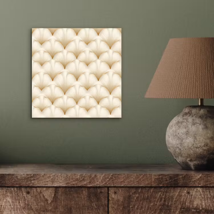 Waaier - Motief - Goud aluminium wit klein 46 -sfeer2