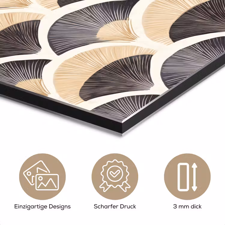 Waaier - Patroon - Zwart - Beige aluminium wit klein 46 -closeup_DE