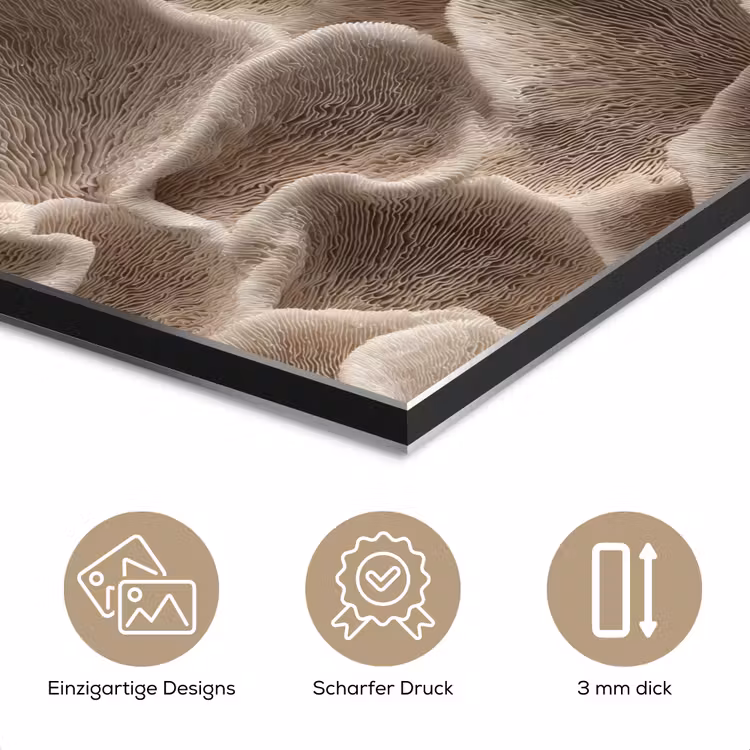 Waaiervorm - Beige - Vezel textuur aluminium wit klein 46 -closeup_DE