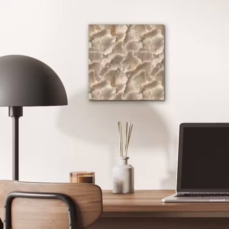 Waaierstructuren - Beige - Vezeltextuur aluminium wit klein 46 -sfeer5