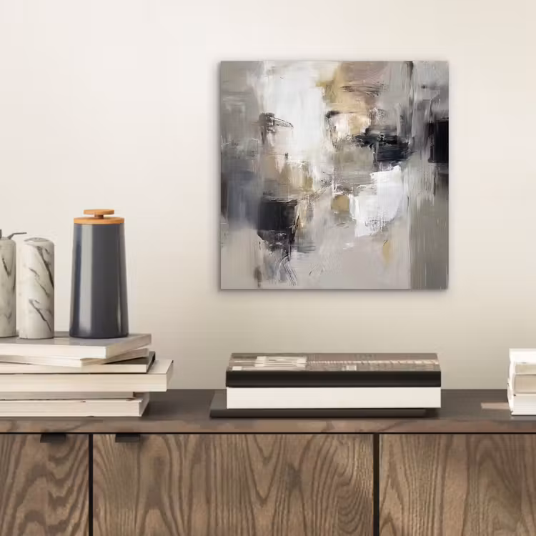 Kleurenpalet - Penseelstreken - Beige - Nevelig aluminium wit klein -sfeer1