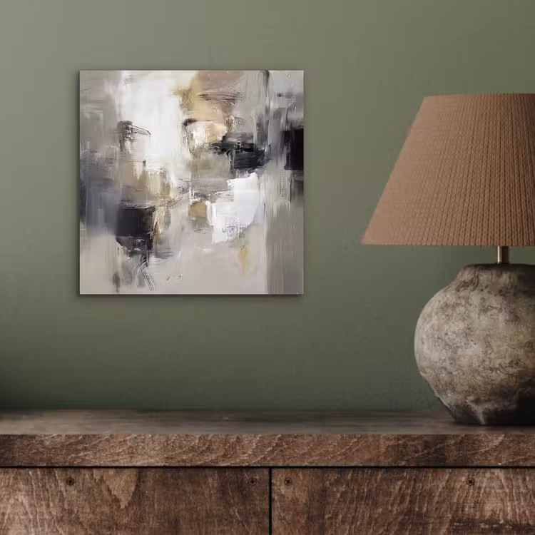 Kleurenpalet - Penseelstreken - Beige - Nevelig aluminium wit klein -sfeer2
