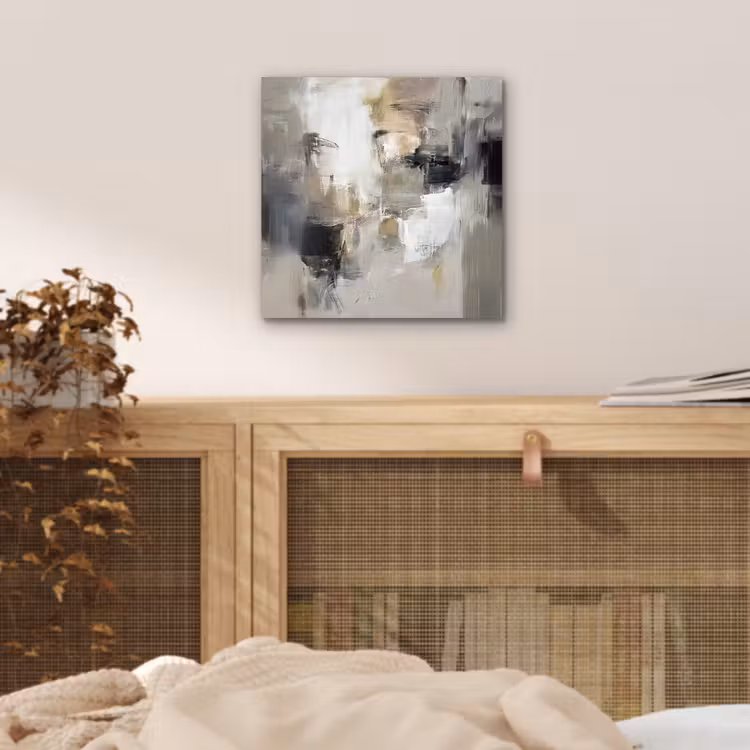 Kleurenpalet - Penseelstreken - Beige - Nevelig aluminium wit klein -sfeer3