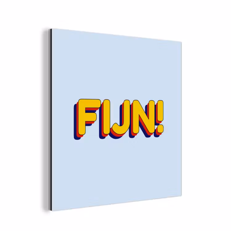 Fijn - Geel - Oranje aluminium wit klein -3d