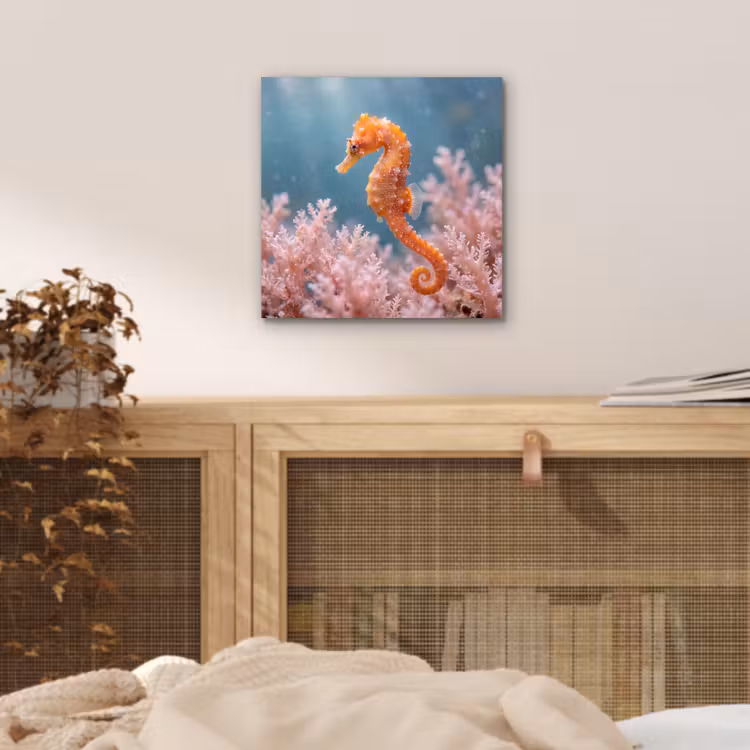 Vis - Koraal - Oceaan - Macro - Oranje aluminium wit klein -sfeer3