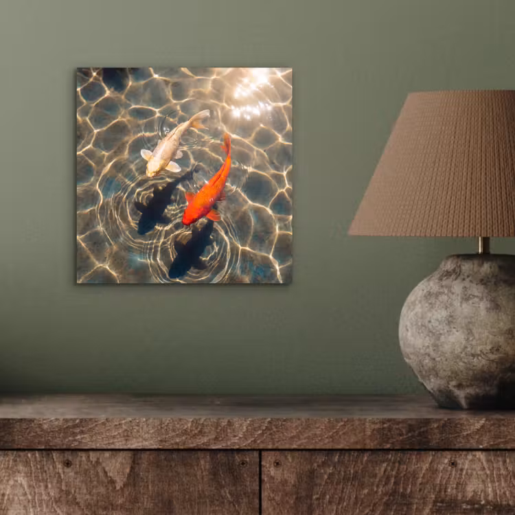 Vis - Water - Dieren - Oranje - Goud aluminium wit klein -sfeer2