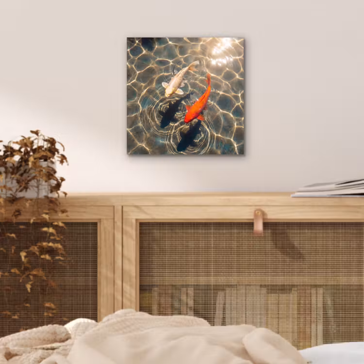 Vis - Water - Dieren - Oranje - Goud aluminium wit klein -sfeer3