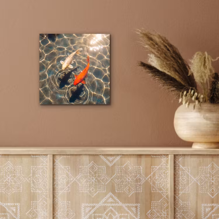 Vis - Water - Dieren - Oranje - Goud aluminium wit klein -sfeer4