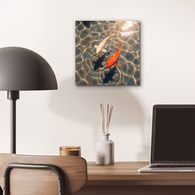 Vis - Water - Dieren - Oranje - Goud aluminium wit klein -sfeer5