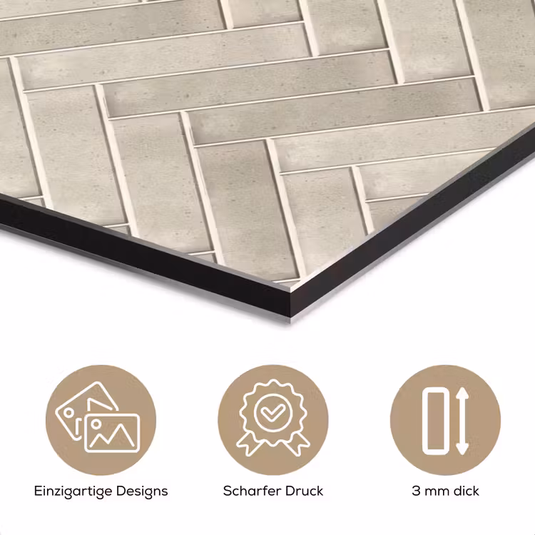 Visgraat - Wandtegel - Beige aluminium wit klein 46 -closeup_DE