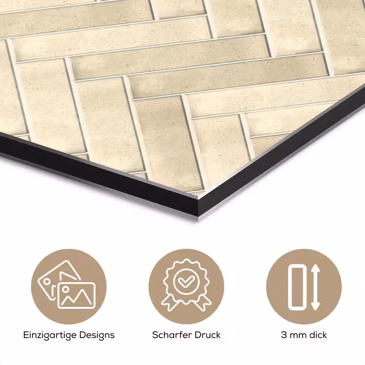Visgraat - Wandtegel - Licht Beige aluminium wit klein 46 -closeup_DE