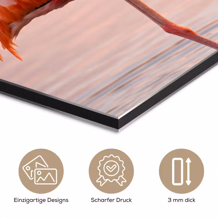 Flamingo - Water - Roze aluminium wit klein -closeup_DE