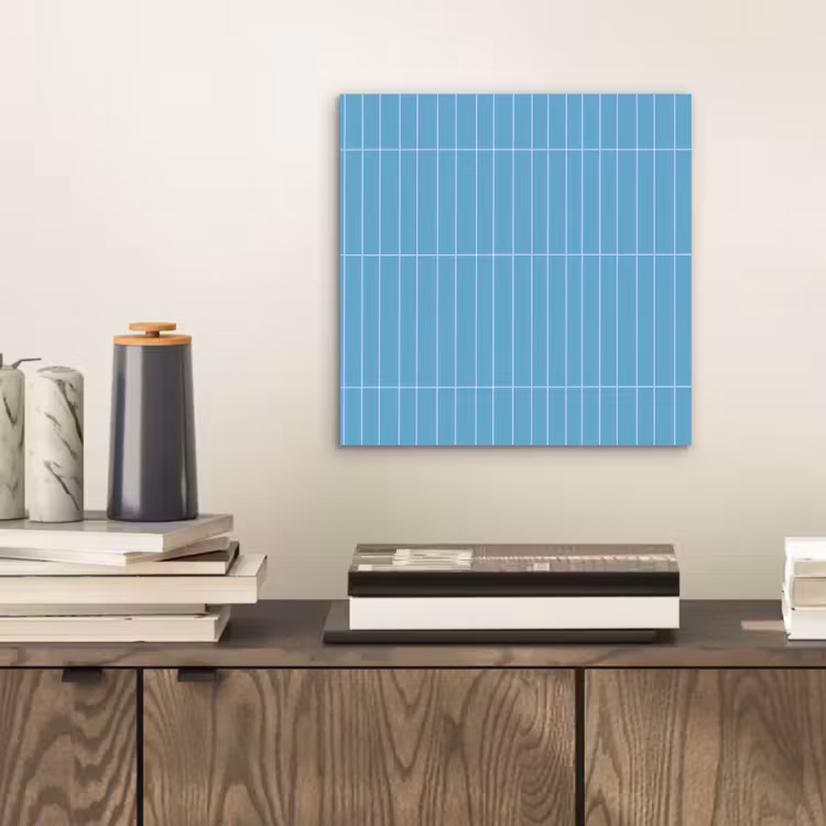 Tegel - Langwerpig - Patroon - Blauw aluminium wit klein 46 -sfeer1