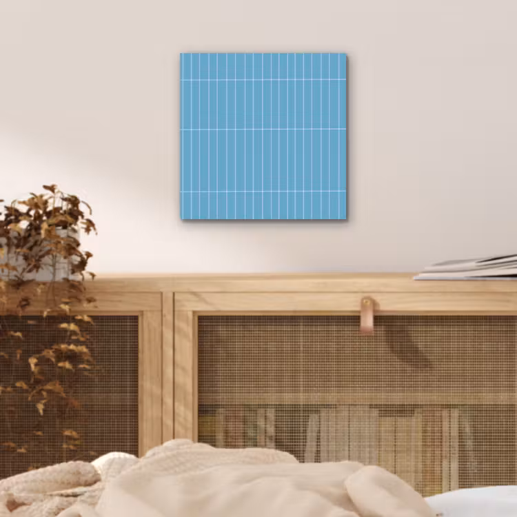 Tegel - Langwerpig - Patroon - Blauw aluminium wit klein 46 -sfeer3