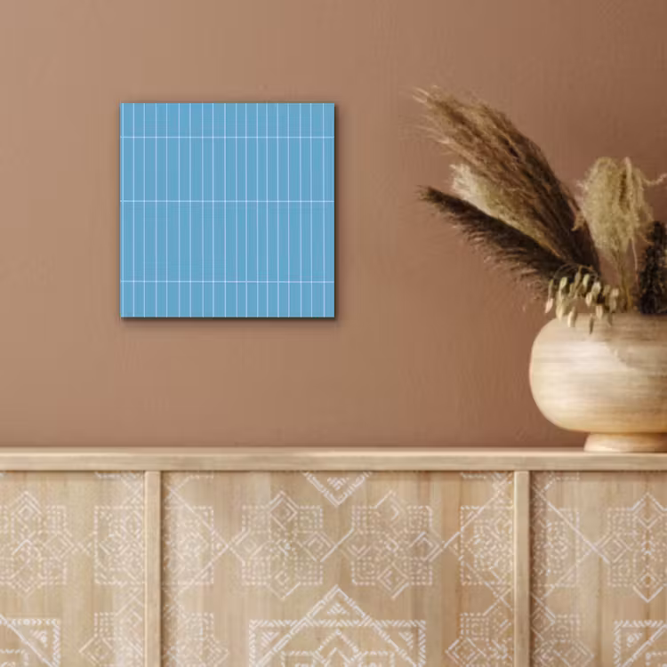 Tegel - Langwerpig - Patroon - Blauw aluminium wit klein 46 -sfeer4