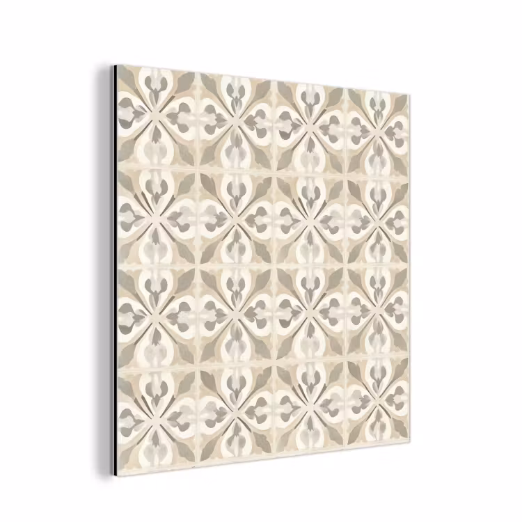 Tegel - Motief - Beige aluminium wit klein 46 -3d