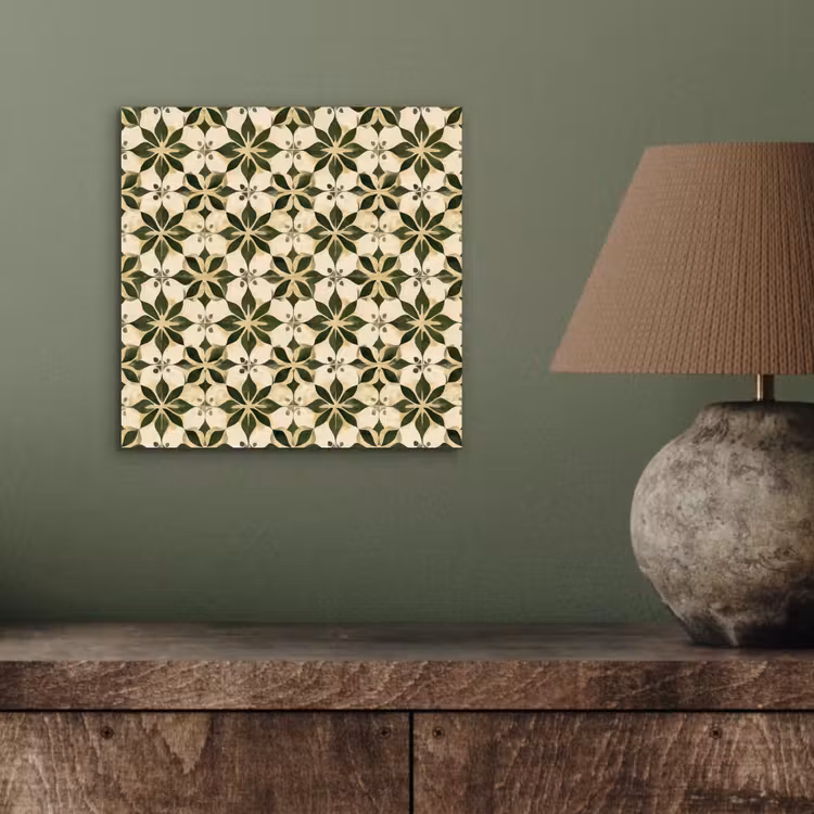 Tegel - Dessin - Groen aluminium wit klein 46 -sfeer2