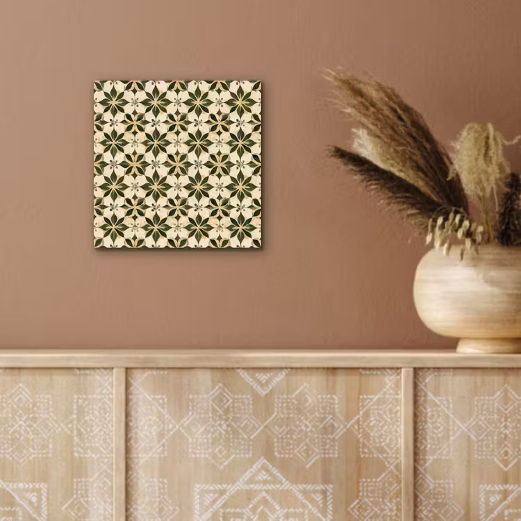 Tegel - Dessin - Groen aluminium wit klein 46 -sfeer4