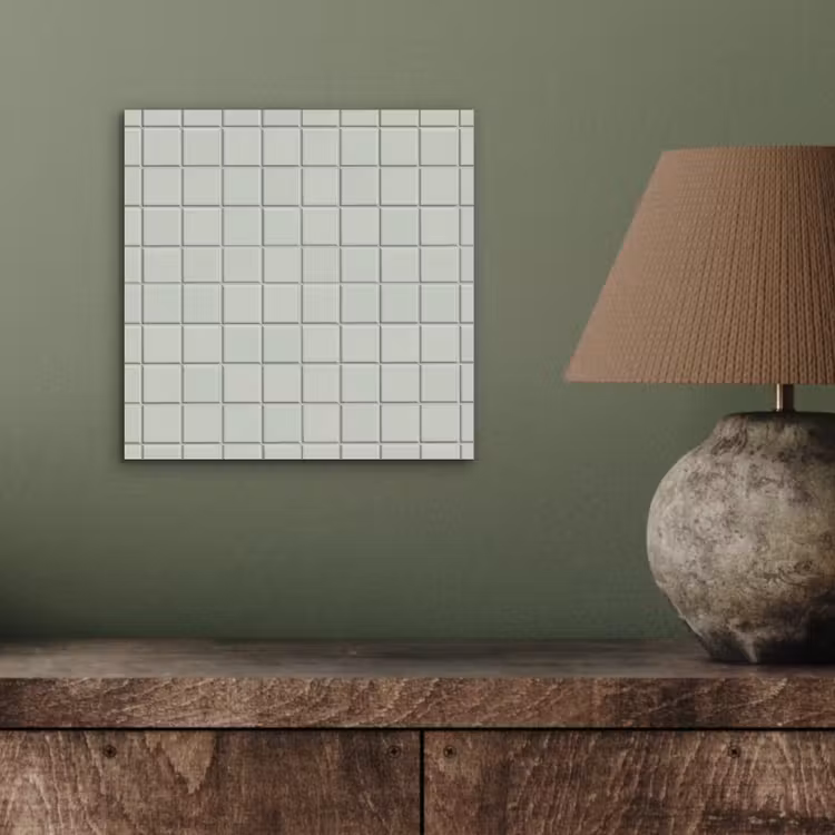 Tegel - Patroon - Lichtgroen aluminium wit klein 46 -sfeer2