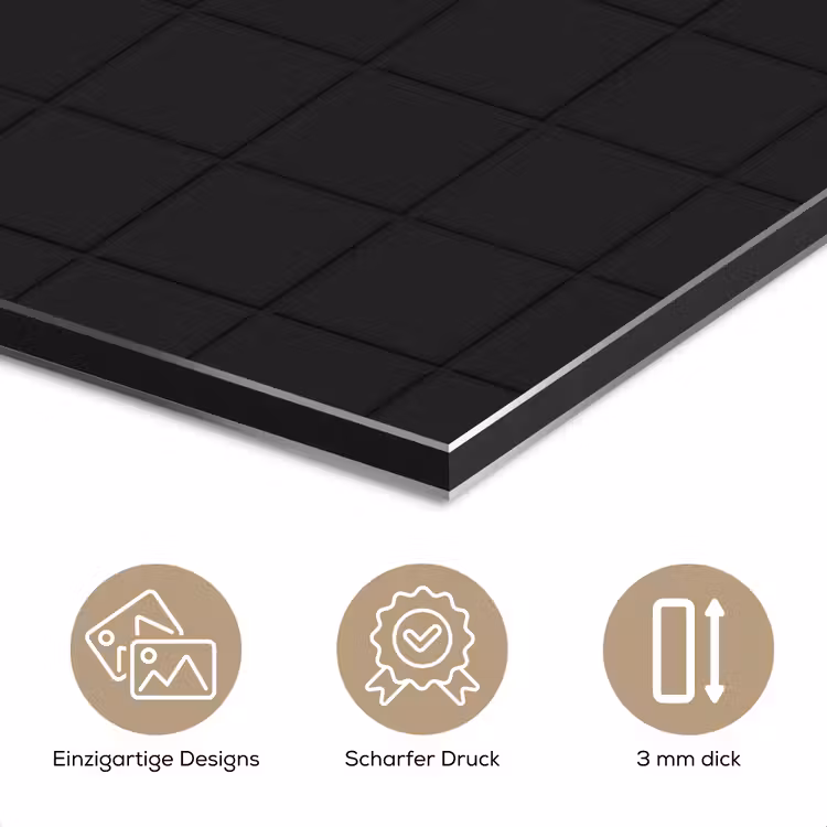Tegels - Patroon - Mat - Zwart aluminium wit klein 46 -closeup_DE