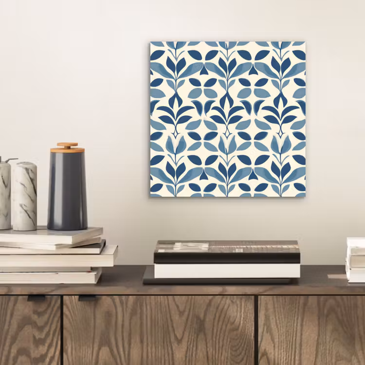 Flora - Modern - Blauw aluminium wit klein 46 -sfeer1