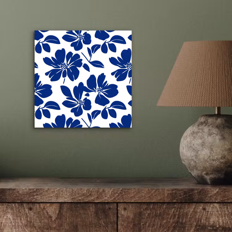Floraal - Modern - Blauw aluminium wit klein 46 -sfeer2