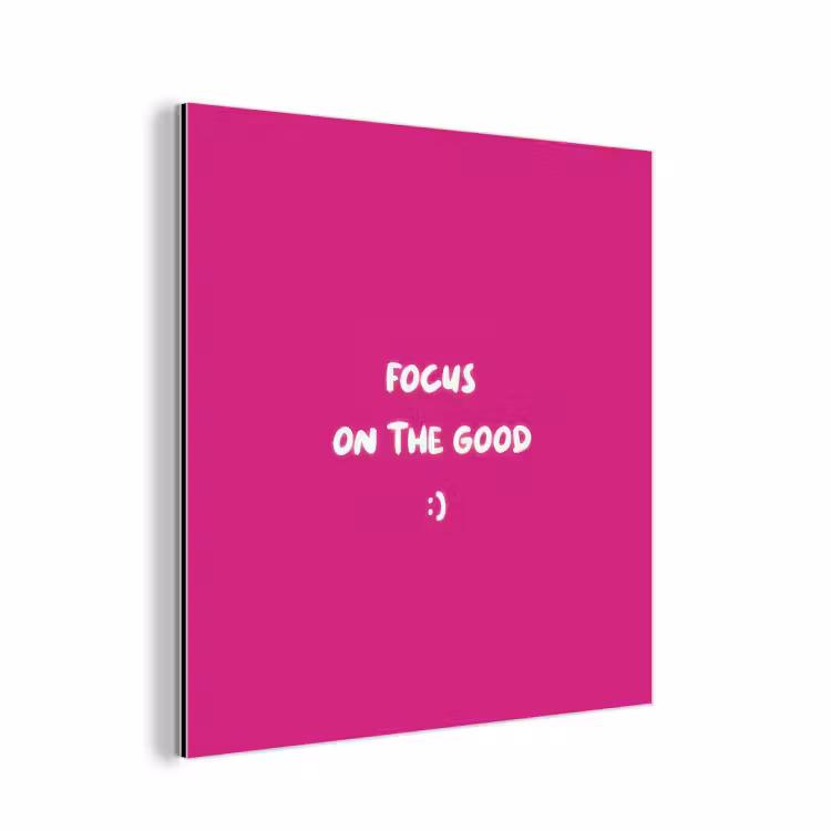 Focus - Smiley - Roze aluminium wit klein -3d