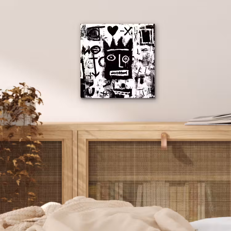 Vormen - Gezocht - Zwart - Abstract aluminium wit klein -sfeer3