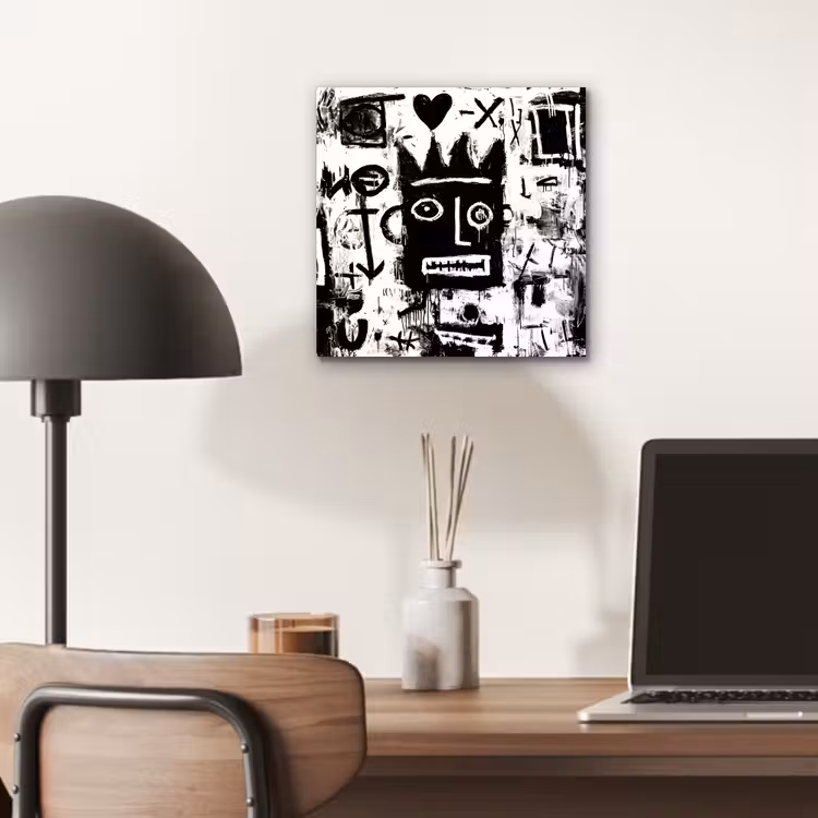 Vormen - Gezocht - Zwart - Abstract aluminium wit klein -sfeer5
