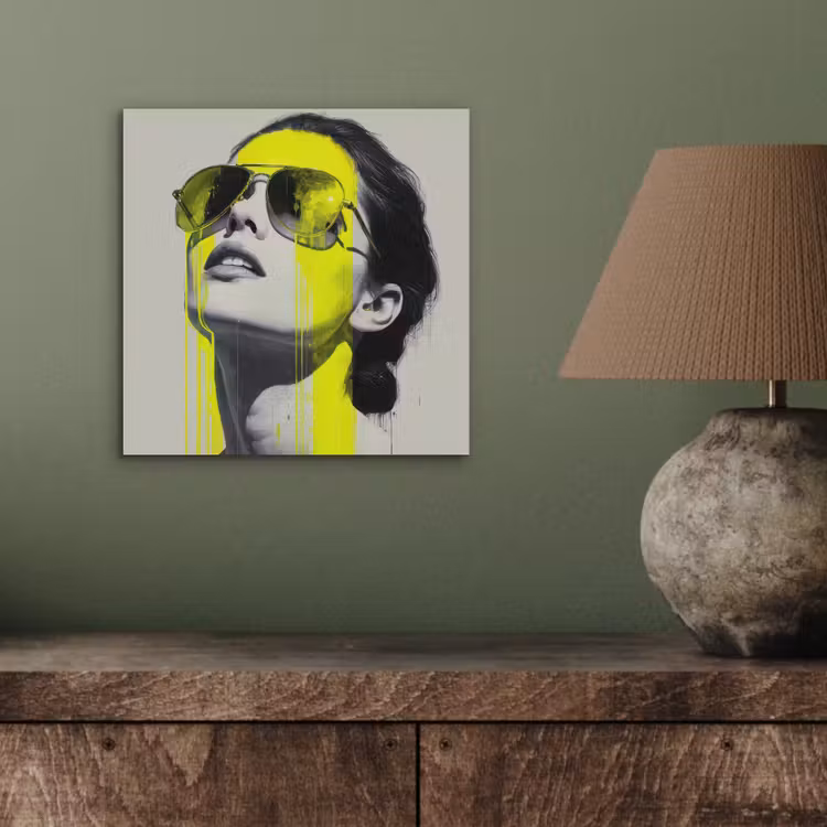 Vrouw - Bril - Verf aluminium wit klein -sfeer2