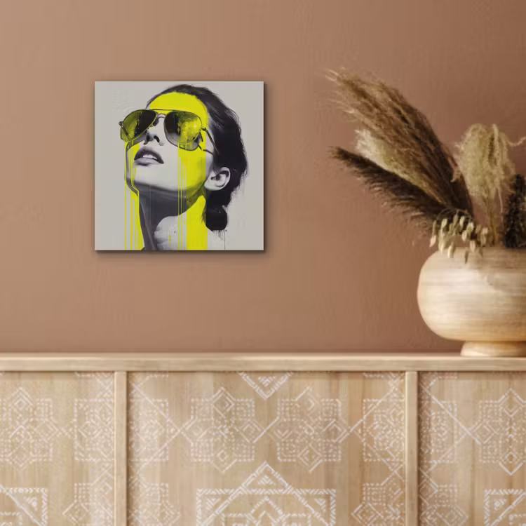 Vrouw - Bril - Verf aluminium wit klein -sfeer4