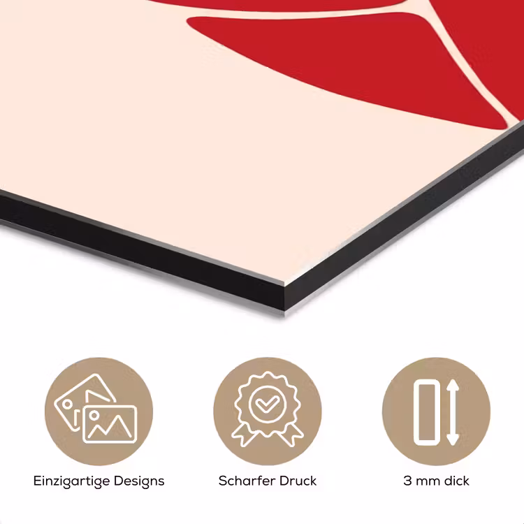 Vrouw - Figuur - Abstract - Modern - Rood aluminium wit klein -closeup_DE
