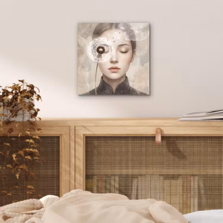 Vrouw - Sereen - Grijs aluminium wit klein -sfeer3