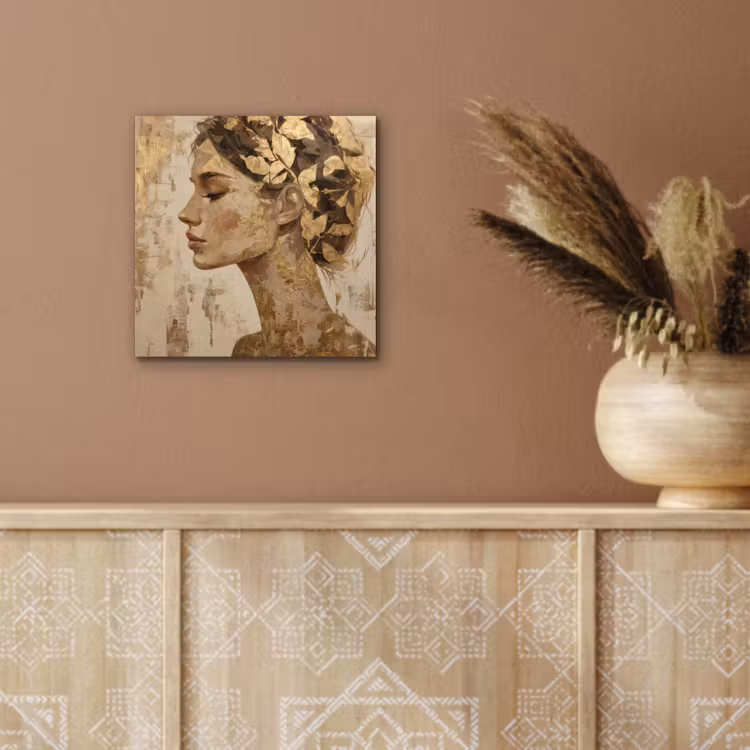 Vrouw - Goud - Abstract - Textuur aluminium wit klein -sfeer4