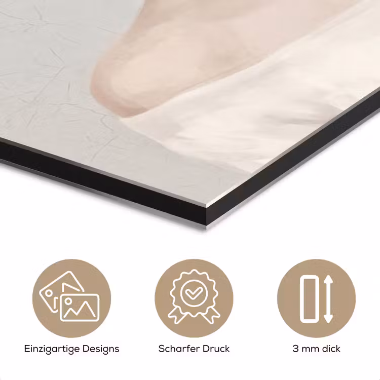 Vrouw - Cirkels - Beige aluminium wit klein -closeup_DE