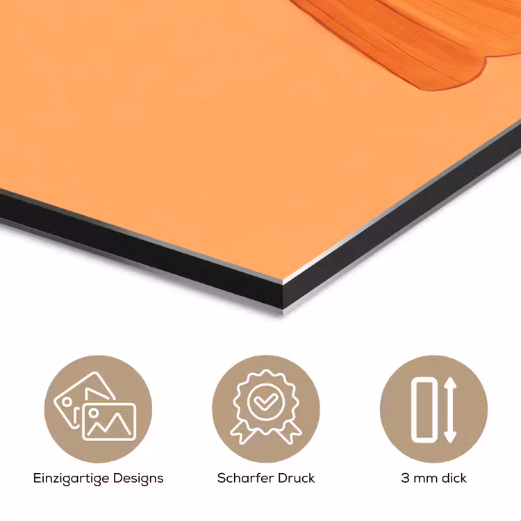 Vrouw - Profiel - Mensen - Modern - Oranje aluminium wit klein -closeup_DE
