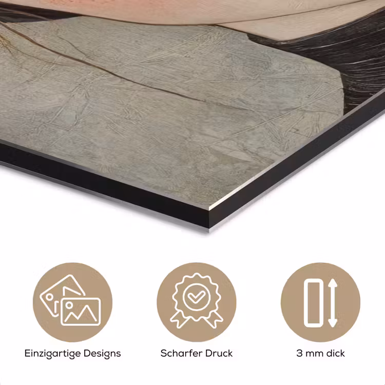 Woman - Butterfly - Art - Classic - Muted aluminium wit klein -closeup_DE