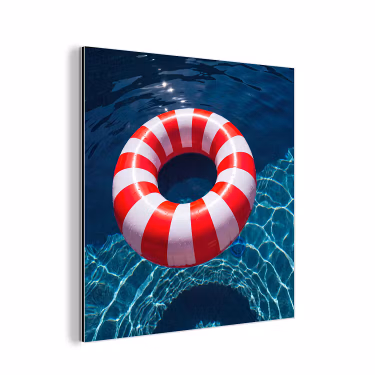Recreatie - Water - Zomer - Rood - Wit aluminium wit klein -3d