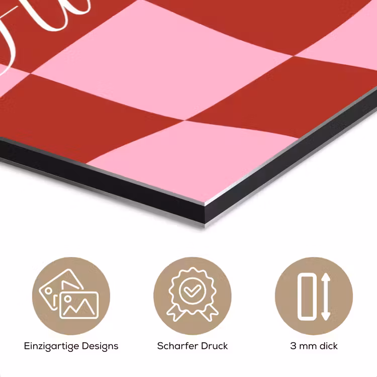 Furture - Geblokt - Rood aluminium wit klein -closeup_DE