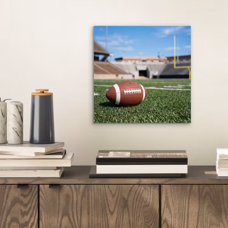 Football - Veld - Stadion - Sport aluminium wit klein -sfeer1